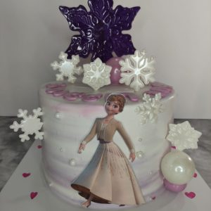 עוגה מעוצבת אנה ואלזה