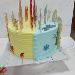 עוגת יום הולדת חצי חצי