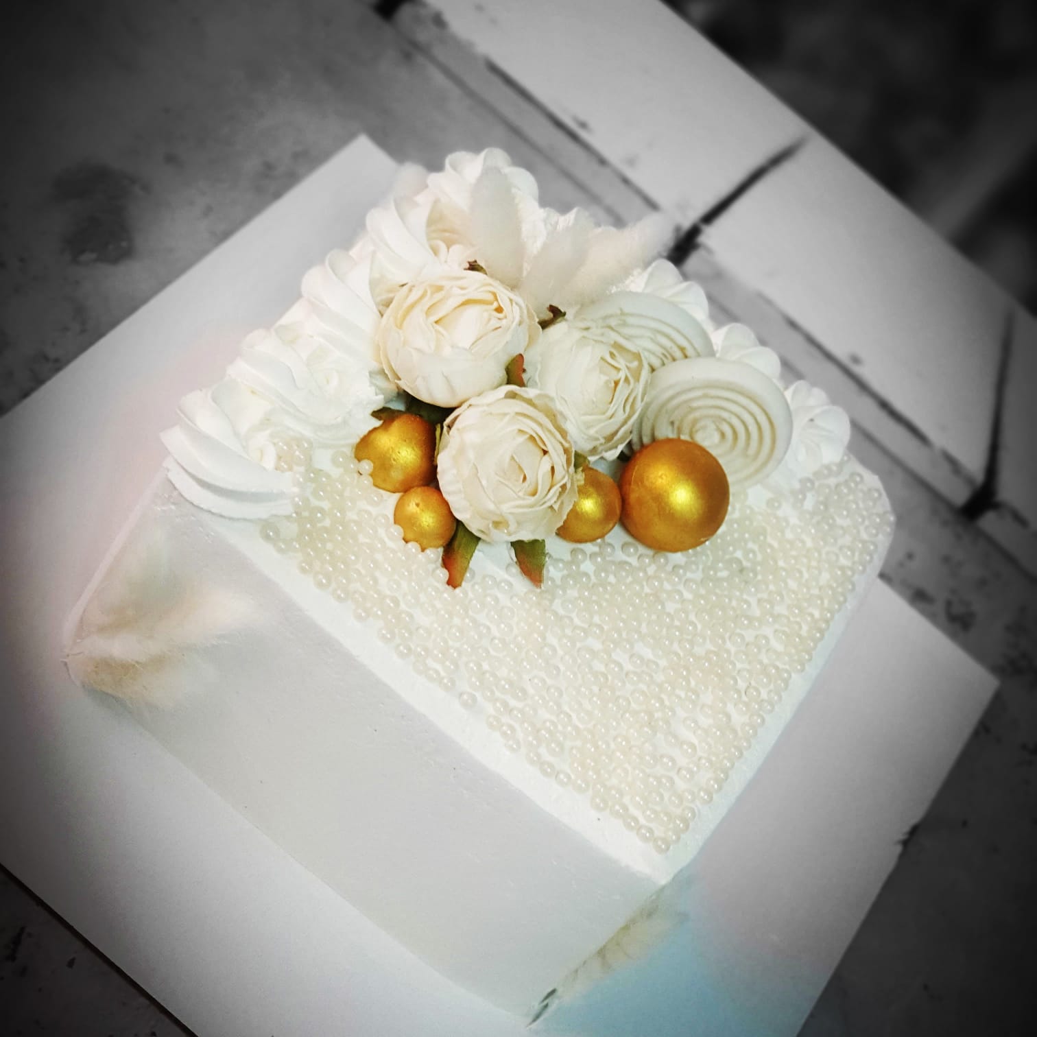 עוגה מעוצבת מרובעת