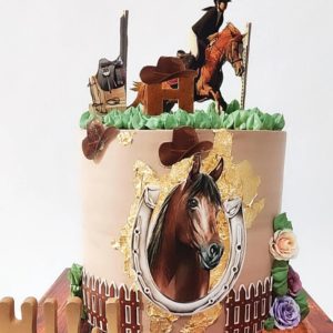 עוגה מעוצבת סוסים