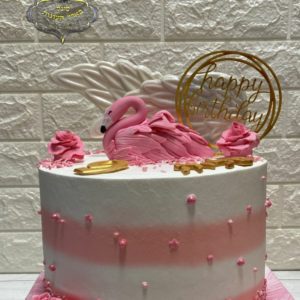 עוגה מעוצבת פלמינגו