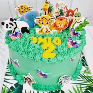 עוגת חיות וג'ונגל