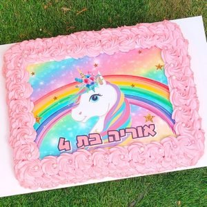 עוגת גן חד קרן