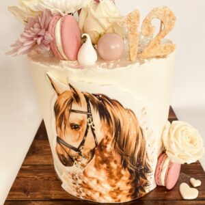 עוגת בת מצווה סוסים
