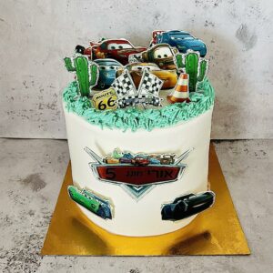 עוגת מירוץ מכוניות