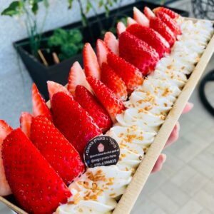 עוגת תותים וקצפת