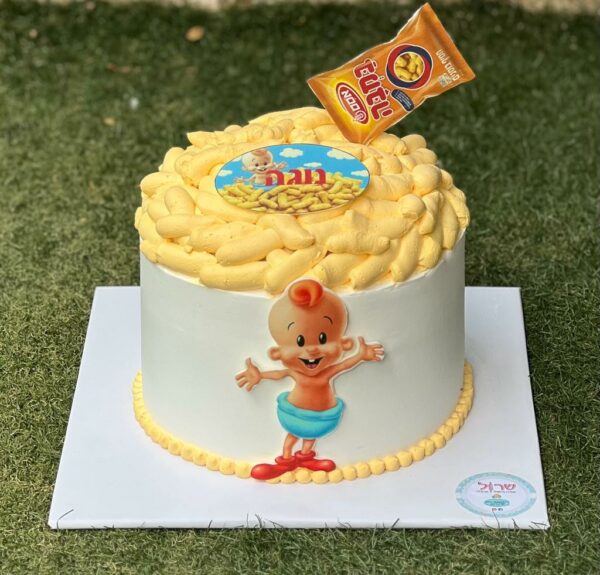 עוגת יום הולדת במבה