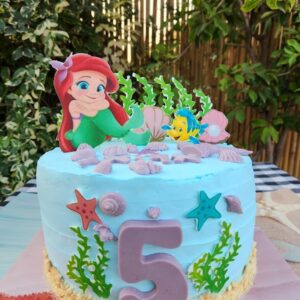עוגת יום הולדת אריאל בת הים