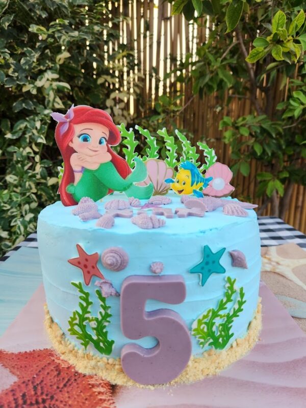 עוגת יום הולדת אריאל בת הים