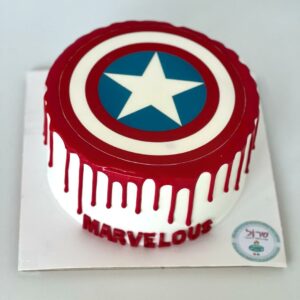 עוגת יום הולדת מארוול