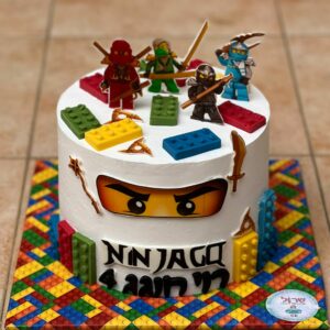 עוגת יום הולדת לגו נינג'ה
