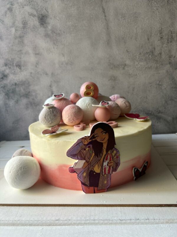עוגת יום הולדת פרפרים