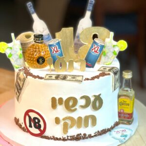 עוגת יום הולדת חוקילדת 18
